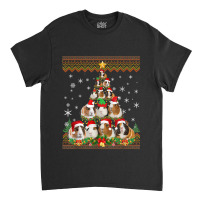 Funny Guinea Pig Christmas Ugly Sweater Christmas Tree Classic T-shirt | Artistshot