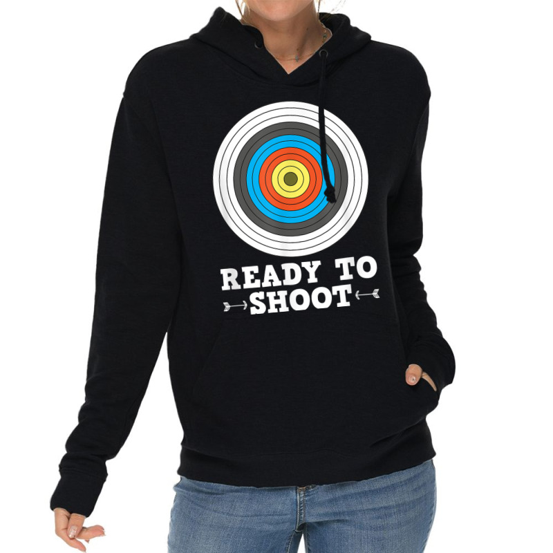 Ready To Shoot Bow And Arrow Archery Target Lightweight Hoodie | Artistshot