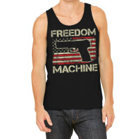 Freedom Machine   Pro Gun 2nd Amendment Pistol Usa (on Back) Tank Top | Artistshot