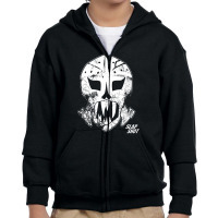 Slap Shot, Goalie Mask Youth Zipper Hoodie | Artistshot