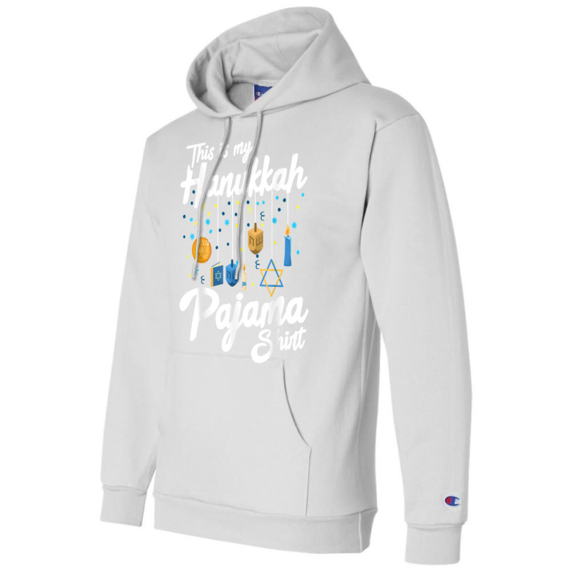 Hanukkah Pajama Dreidel Toy Boys Girls Jewish Christmas Champion Hoodie | Artistshot