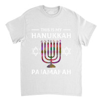 Hanukkah Pajama Menorah Pajamakah Chanukah Jewish Classic T-shirt | Artistshot