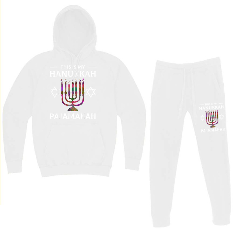 Hanukkah Pajama Menorah Pajamakah Chanukah Jewish Hoodie & Jogger Set | Artistshot