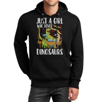 Dinosaur Just A Girl Who Loves Dinosaurs Brachiosaurus T Shirt Unisex Hoodie | Artistshot