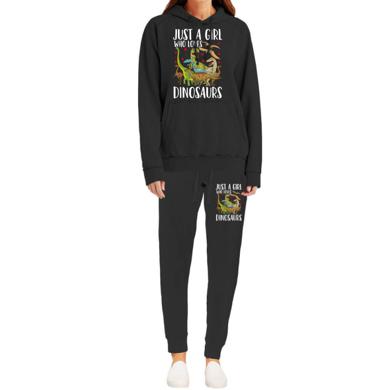 Dinosaur Just A Girl Who Loves Dinosaurs Brachiosaurus T Shirt Hoodie & Jogger Set | Artistshot