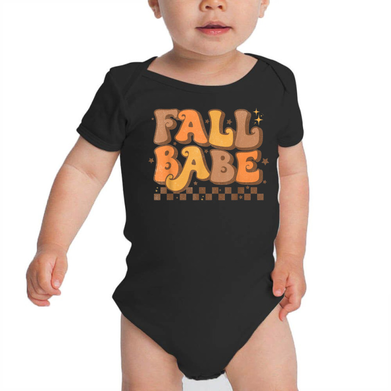 Cute Fall Babe Vintage Style Love Autumn Season Thanksgiving Baby Bodysuit by Aquarius | Artistshot