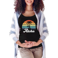 Aloha Hawaii Hawaiian Island Shirt Palm Beach Surfboard Surf T Shirt Maternity Scoop Neck T-shirt | Artistshot