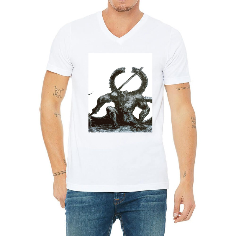 Titanite Demon Graphic V-neck Tee | Artistshot