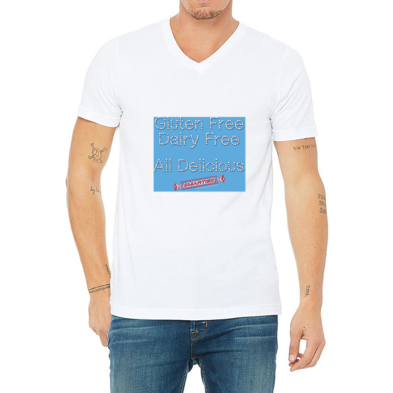 Smarties, Free And Delicious, V-neck Tee | Artistshot