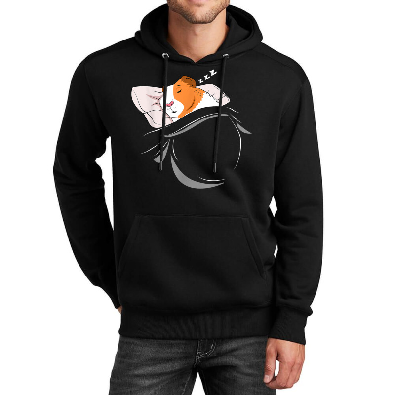 Guinea Pig Sleeping Cavy Nap Pjs Outfit Gift Guinea Pig Unisex Hoodie | Artistshot