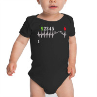 Motorcycle Gear Shift Heartbeat Motorcyclist Baby Bodysuit | Artistshot