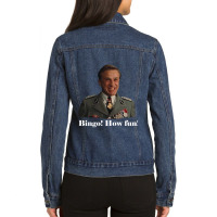 Bingo! How Fun! Ladies Denim Jacket | Artistshot