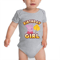 Peppa Pig Birthday Girl Baby Bodysuit | Artistshot