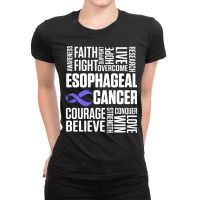 Esophageal Cancer Survivor Treatment Esophagus Warrior Premium T Shirt Ladies Fitted T-shirt | Artistshot