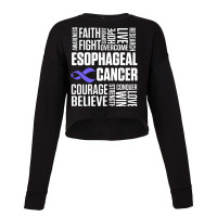 Esophageal Cancer Survivor Treatment Esophagus Warrior Premium T Shirt Cropped Sweater | Artistshot