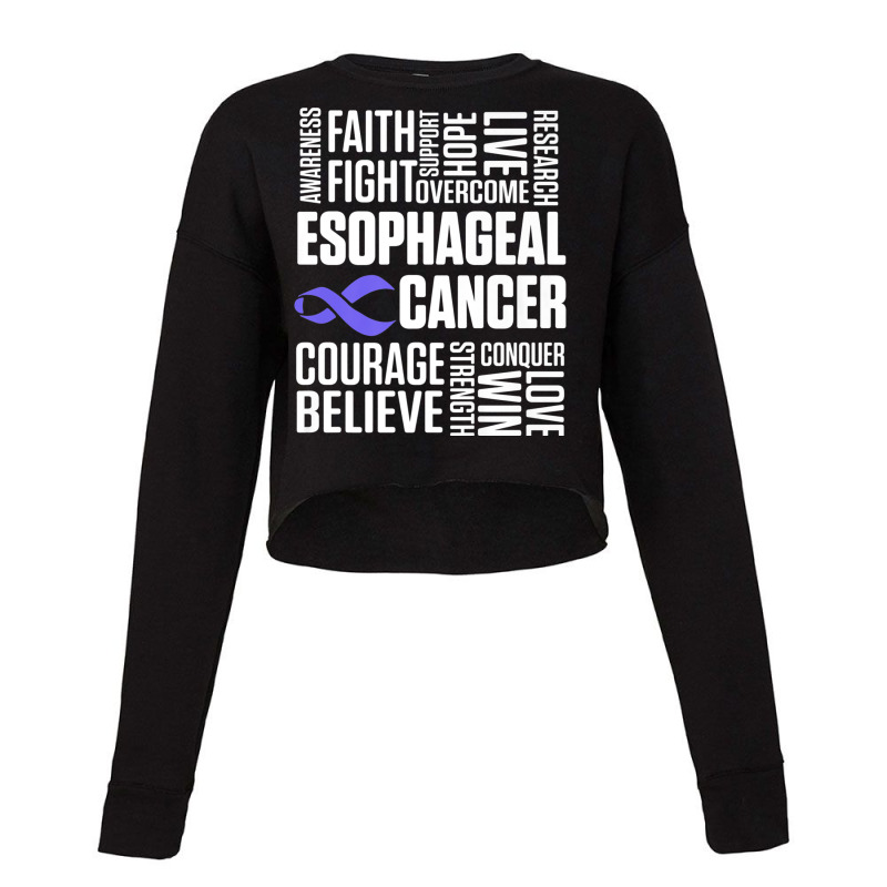 Esophageal Cancer Survivor Treatment Esophagus Warrior Premium T Shirt Cropped Sweater by cm-arts | Artistshot