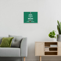 Keep Calm And Wear Grey (for Brain Cancer Awareness) Metal Print Horizontal | Artistshot