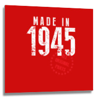 Made In 1945 All Original Parts Metal Print Square | Artistshot