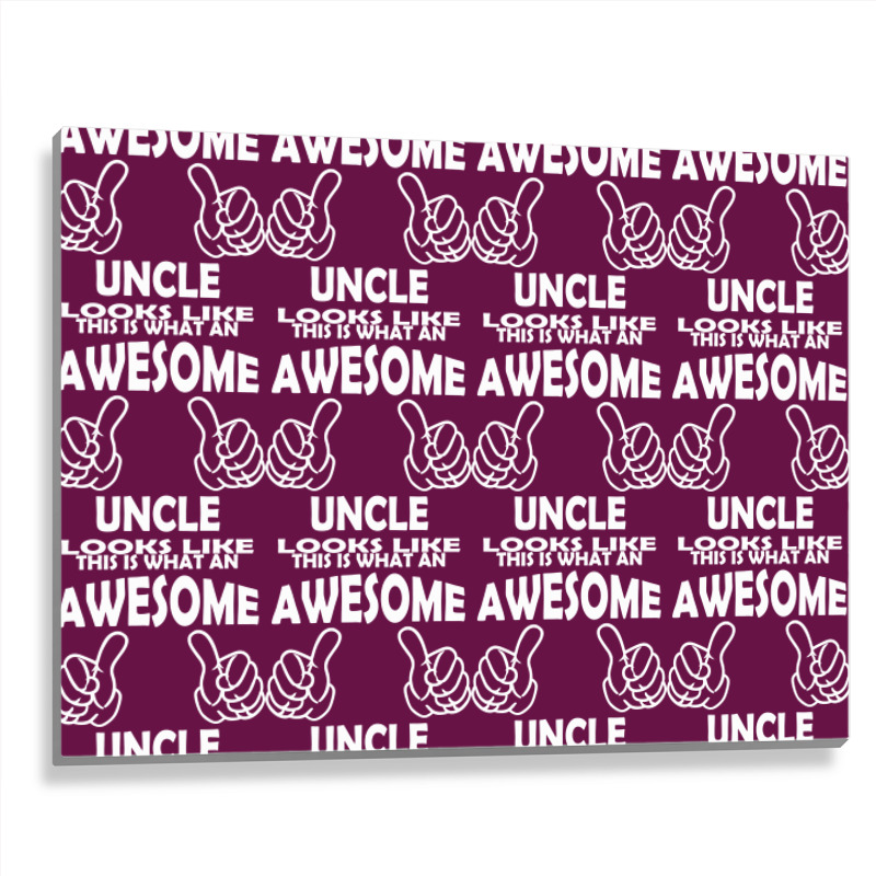 Awesome Uncle Looks Like Metal Print Horizontal | Artistshot