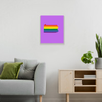 Pennsylvania Rainbow Flag Metal Print Vertical | Artistshot