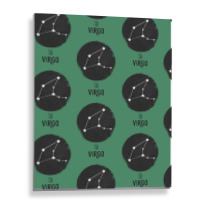 Minimal Virgo Zodiac Sign Metal Print Vertical | Artistshot