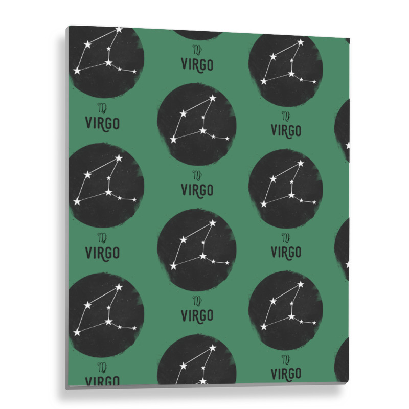 Minimal Virgo Zodiac Sign Metal Print Vertical | Artistshot