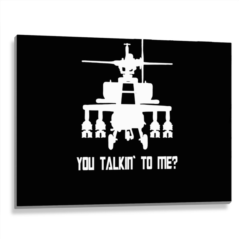 Helicopter T Shirt Funny Taxi Driver Metal Print Horizontal | Artistshot