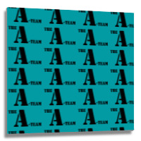 The A Team Stencil Tshirt Metal Print Square | Artistshot