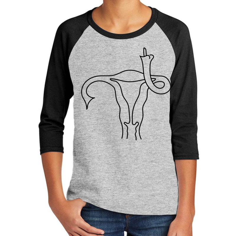 Uterus Finger Feminist, Uterus, Finger, Feminist, Uterus Finger Femini Youth 3/4 Sleeve by SHOPPERW2 | Artistshot