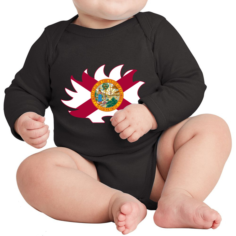 Florida Porcupine Long Sleeve Baby Bodysuit by Quick Scully | Artistshot