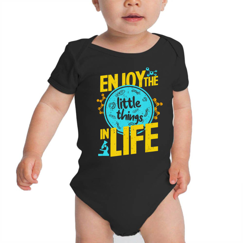 Biology Little Things In Life Biologist Microscope Baby Bodysuit | Artistshot