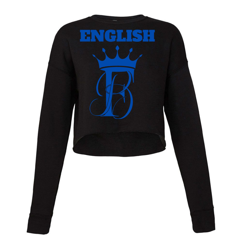 English Bf  I Love My English Boyfriend Cropped Sweater by cm-arts | Artistshot