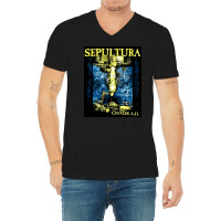 Sepultura Chaos Ad, Sepultura, Chaos, Ad, Sepultura Chaos Ads, Sepultu V-neck Tee | Artistshot