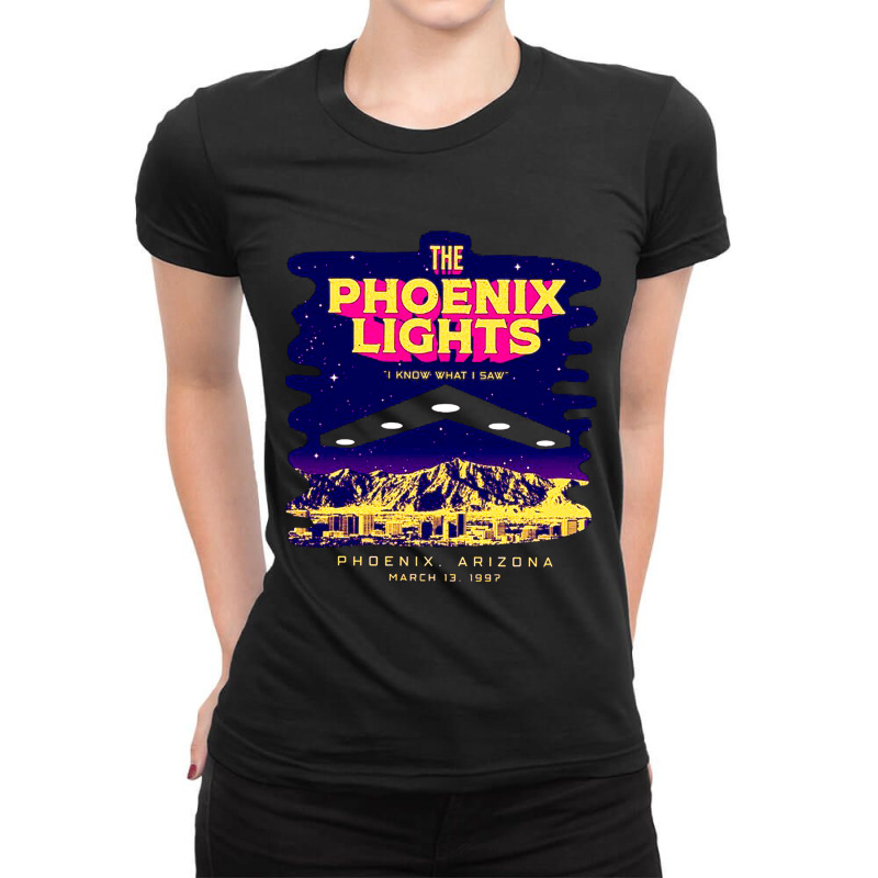 The Phoenix Lights, The Phoenix, Lights, The Phoenix Light, The Phoeni Ladies Fitted T-Shirt by SHOPETHISTR | Artistshot