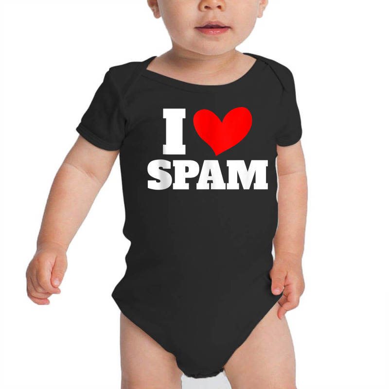 I Heart Love Spam Canned Cooked Pork Food Spam Tank Top Baby Bodysuit by cm-arts | Artistshot