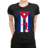 Baseball Cuba Latin America Ladies Fitted T-shirt | Artistshot