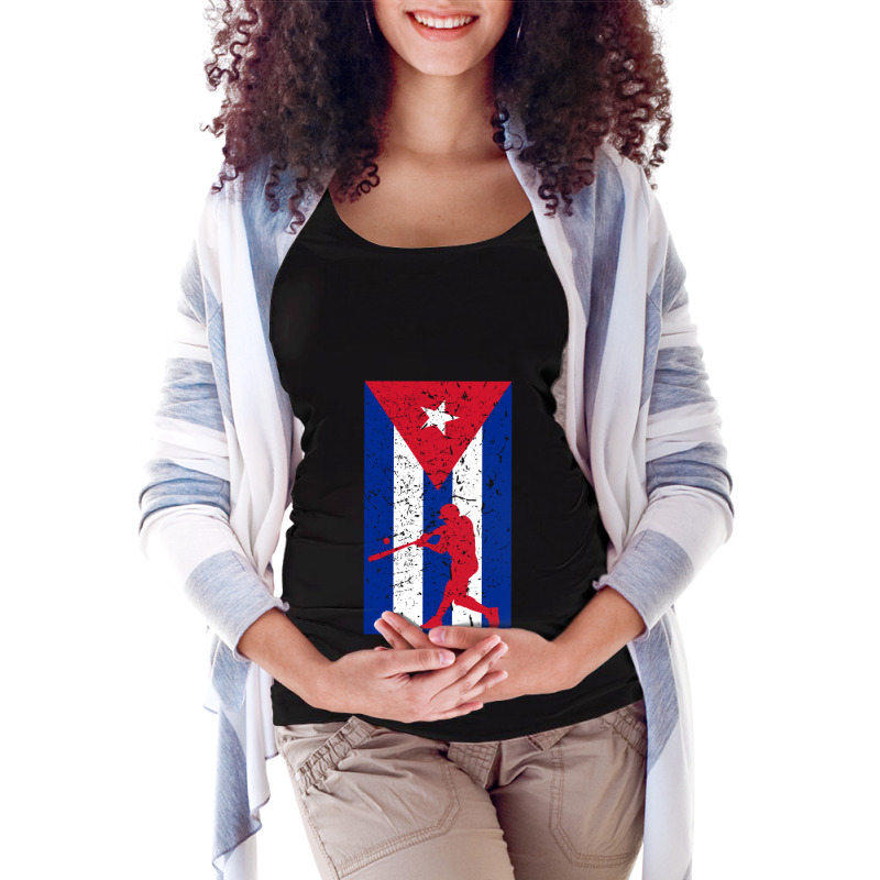 Baseball Cuba Latin America Maternity Scoop Neck T-shirt by cm-arts | Artistshot