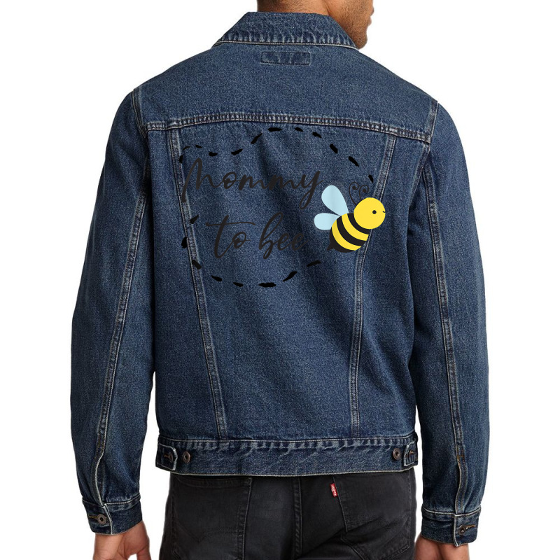 Mommy To Bee Cute Bee Men Denim Jacket | Artistshot