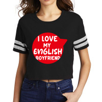 I Love My English Bf Scorecard Crop Tee | Artistshot