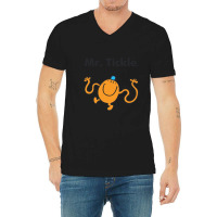 Get Here Men_s Unique Print With Mr. Tickle Cool Short Sleeve Raglan T V-neck Tee | Artistshot