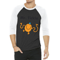 Get Here Men_s Unique Print With Mr. Tickle Cool Short Sleeve Raglan T 3/4 Sleeve Shirt | Artistshot