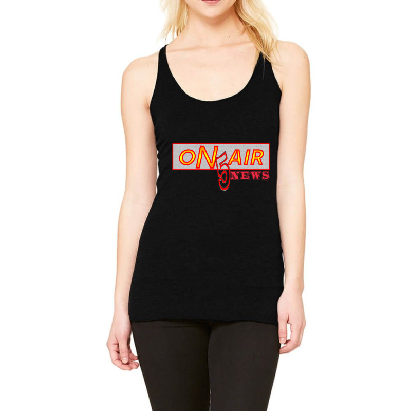 Channel 5 News On Air Racerback Tank by cm-arts | Artistshot