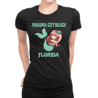 Panama City Beach Cute Mermaid Themed Ladies Fitted T-shirt | Artistshot