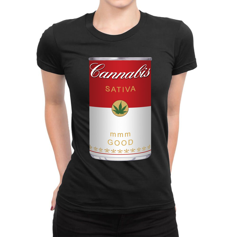 Cannabis Sativa Ladies Fitted T-Shirt by cm-arts | Artistshot