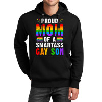 Proud Mom Of A Smartass Gay Son Lgbt Gay Pride Event T Shirt Unisex Hoodie | Artistshot