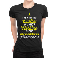 Endometriosis Endo Survivor Know Warrior Tank Top Ladies Fitted T-shirt | Artistshot