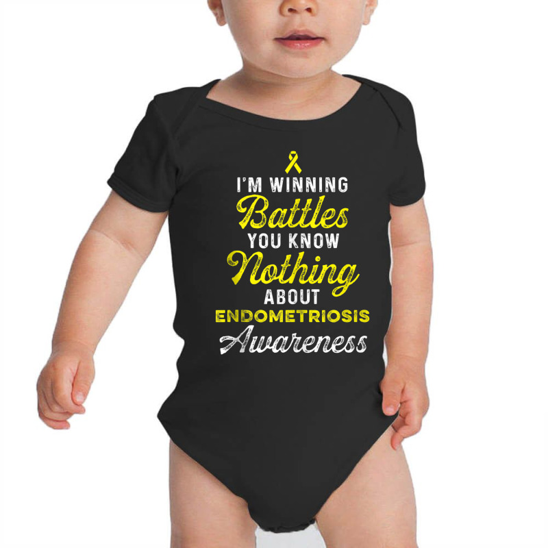 Endometriosis Endo Survivor Know Warrior Tank Top Baby Bodysuit by cm-arts | Artistshot