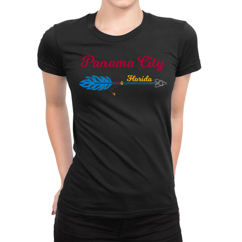 Panama City Florida Long Sleeve T Shirt Ladies Fitted T-Shirt by cm-arts | Artistshot