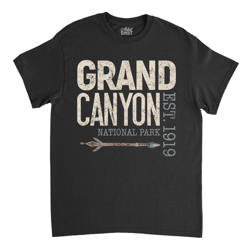 Grand Canyon National Park Established 1919 Classic T-shirt by Quick Scully | Artistshot