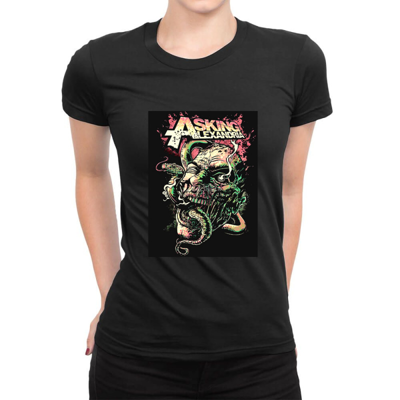 Asking Alexandria Ladies Fitted T-Shirt by cm-arts | Artistshot